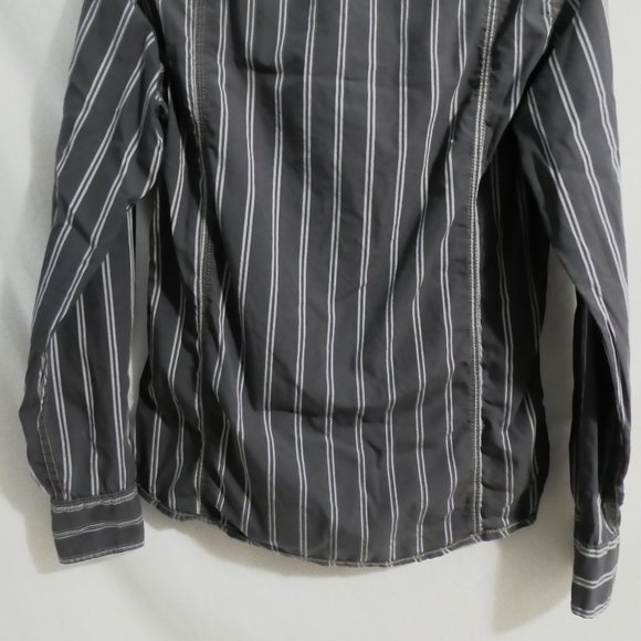 ESPRIT, Slim Fit, xs, extra small, striped button down front shirt, GUC - Picture 12 of 15